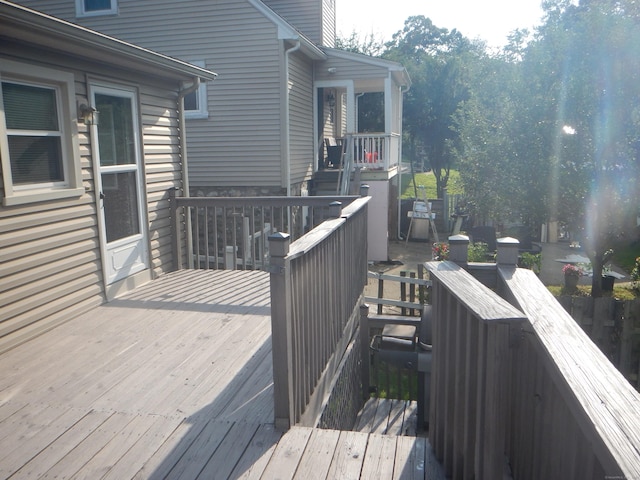 view of wooden terrace