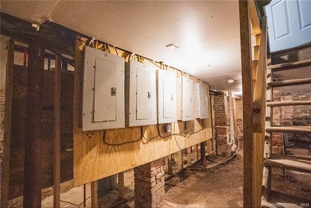 utility room with electric panel