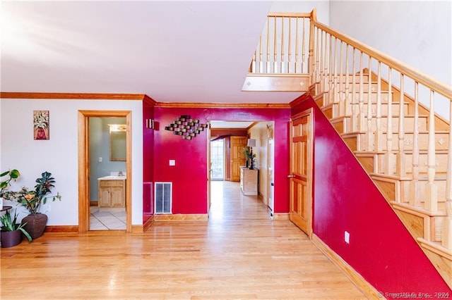 interior space featuring hardwood / wood-style floors