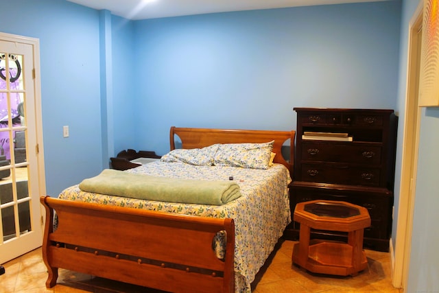 view of tiled bedroom