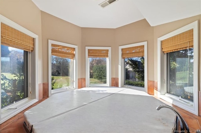 view of sunroom