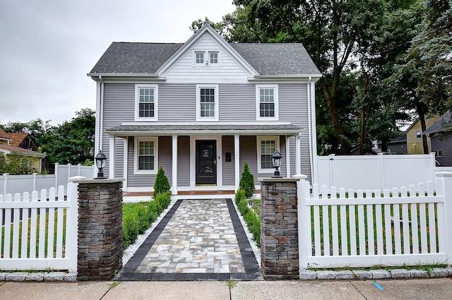 view of front facade with a porch