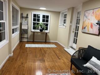 interior space featuring hardwood / wood-style flooring