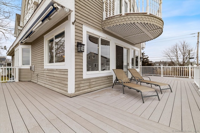 view of wooden terrace