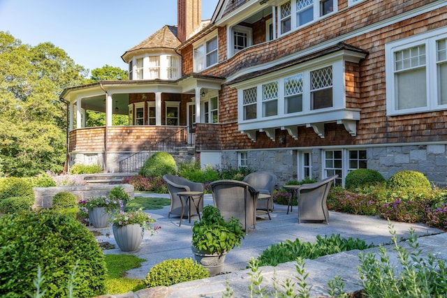 51 Ferry Bridge Rd, Washington, CT 06793 - view of patio / terrace with stairs
