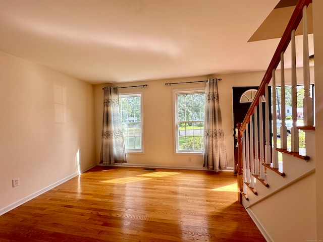 entryway featuring light wood-type flooring