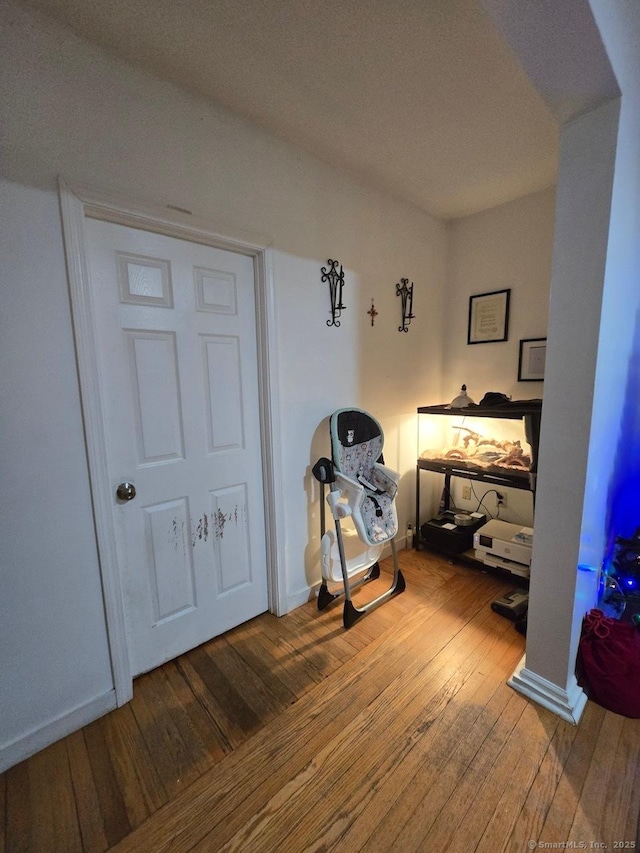 interior space featuring hardwood / wood-style flooring