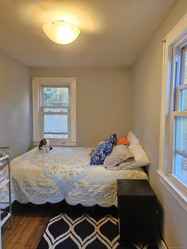 bedroom featuring hardwood / wood-style floors