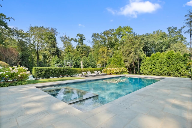 29 Sturges Commons, Westport, CT 06880 - view of pool with a patio area and a pool with connected hot tub