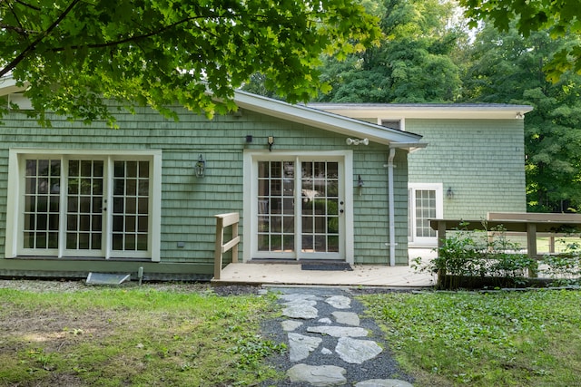 view of rear view of property