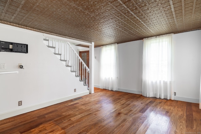 interior space with wood-type flooring