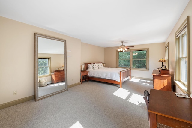 14 Stilson Ln, New Milford, CT 06776 - carpeted bedroom with a ceiling fan, baseboards, and multiple windows