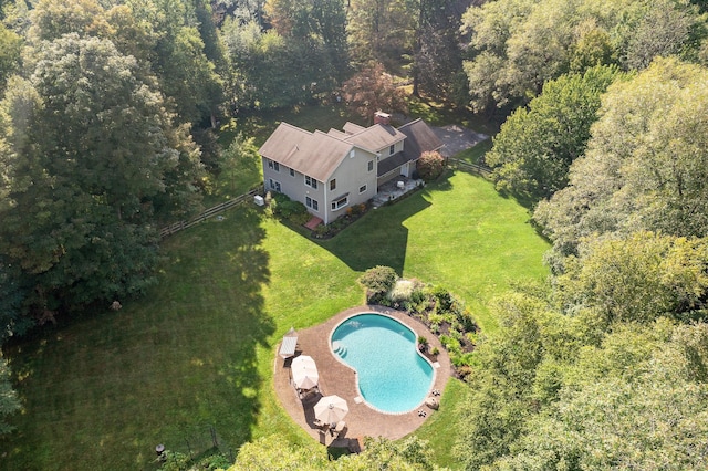 14 Stilson Ln, New Milford, CT 06776 - aerial view featuring a forest view