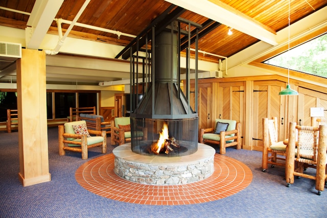 interior space featuring visible vents