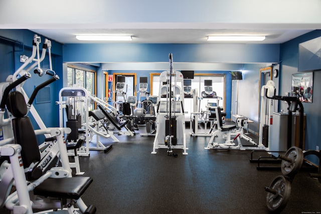 view of exercise room