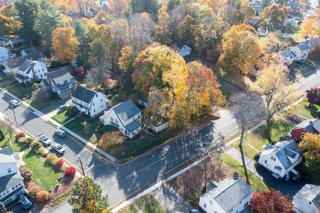 aerial view featuring a residential view