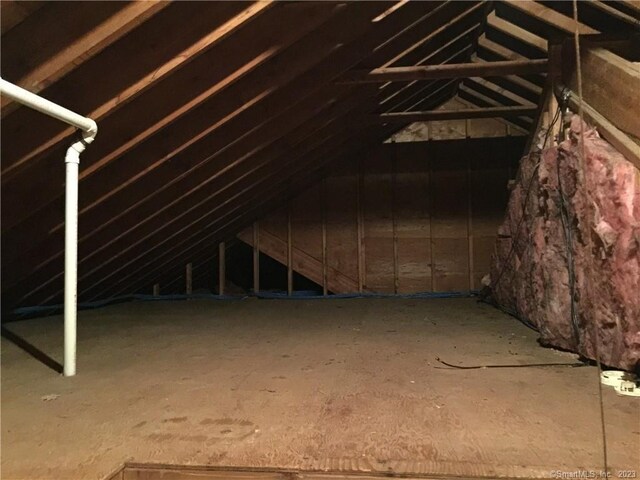 view of attic