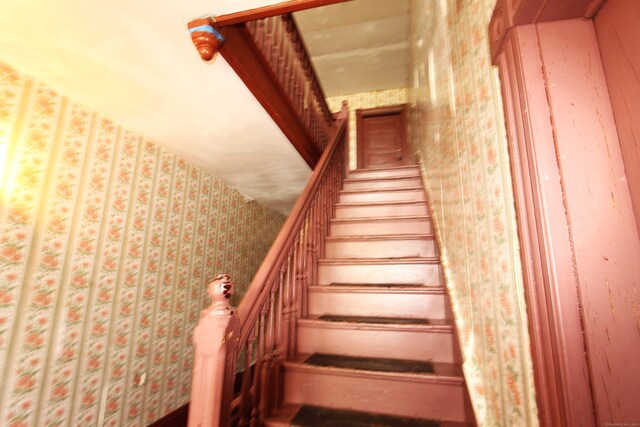 view of stairway