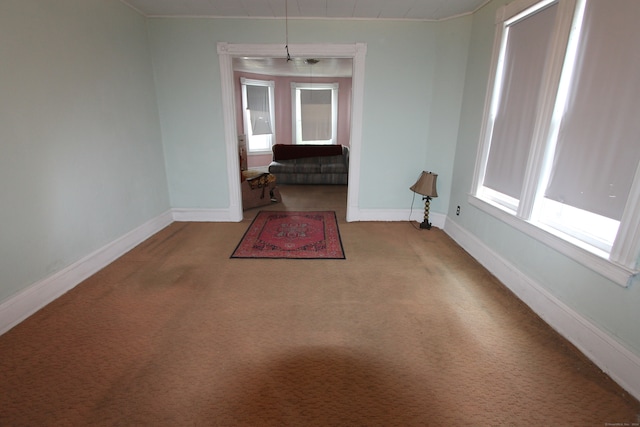 empty room with carpet and plenty of natural light