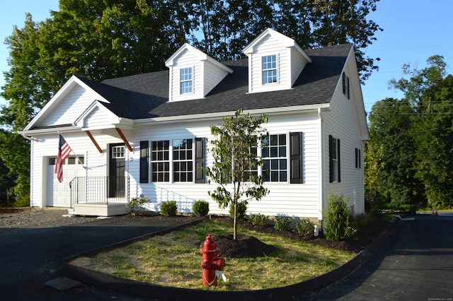 view of cape cod home