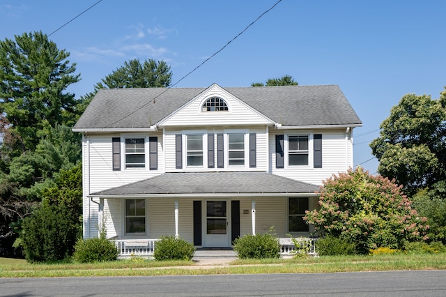 view of front of house featuring covered porch