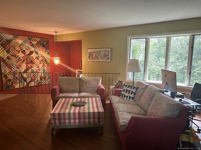 110 William St, Norwalk, CT 06851 - living area with wood finished floors