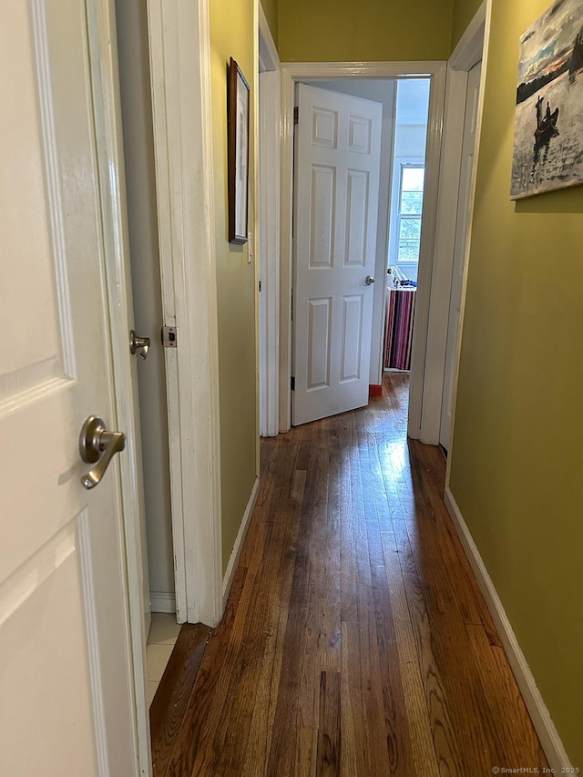 110 William St, Norwalk, CT 06851 - hall featuring hardwood / wood-style floors and baseboards
