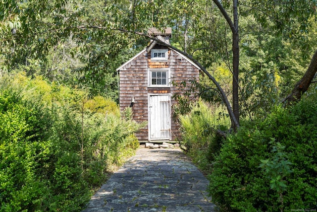 44 S St, Roxbury, CT 06783 - view of shed with a view of trees