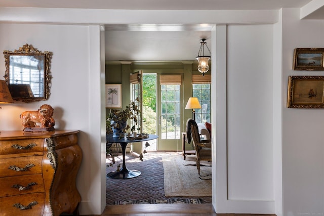 44 S St, Roxbury, CT 06783 - interior space featuring brick floor