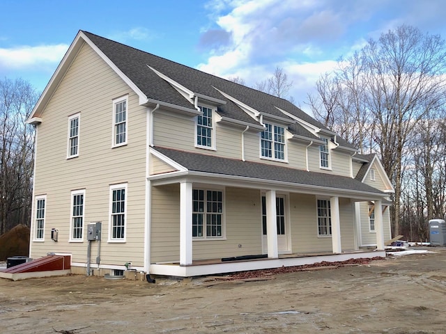 view of front of home featuring a porch