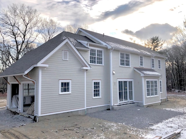 view of rear view of property