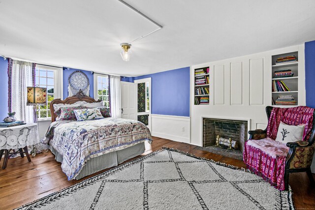 bedroom featuring wood-type flooring