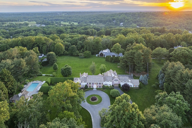 865 Hollow Tree Ridge Rd, Darien, CT 06820 - drone / aerial view of a heavily wooded area
