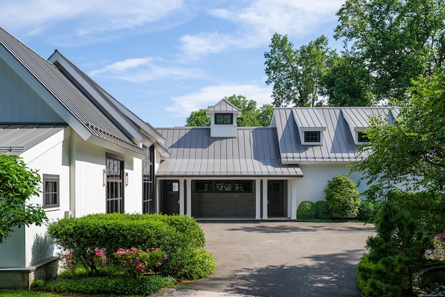 view of modern farmhouse