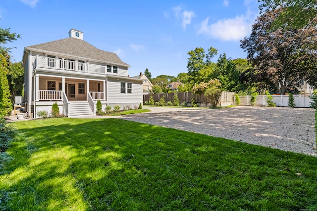 exterior space featuring covered porch