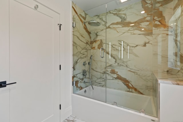 bathroom featuring enclosed tub / shower combo