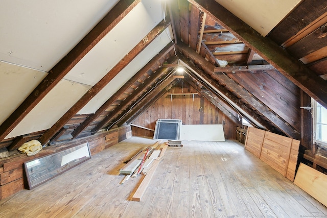 view of attic