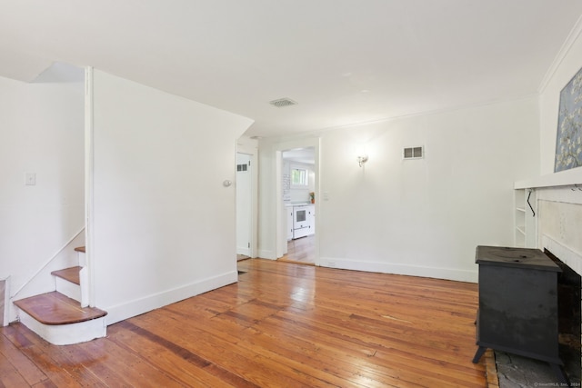 interior space featuring hardwood / wood-style flooring