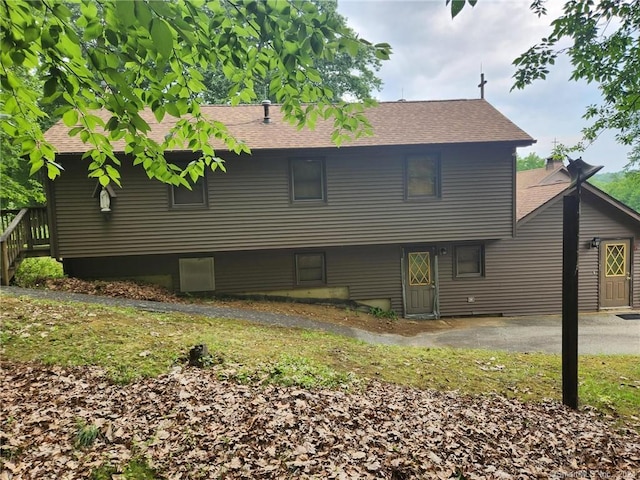 view of rear view of property