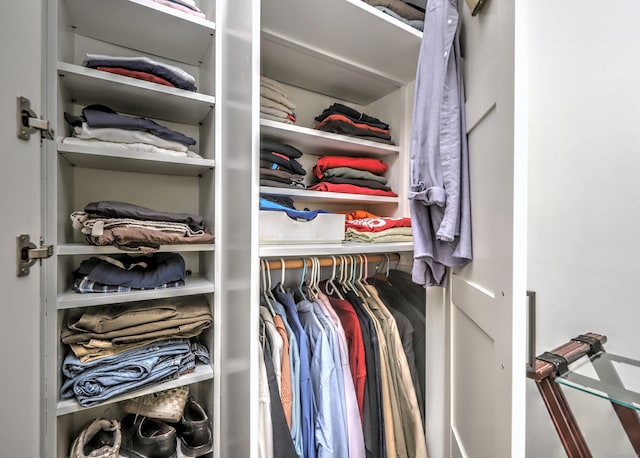 view of closet