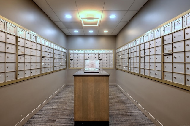 100 York St Unit 7A, New Haven, CT 06511 - view of home's community featuring a drop ceiling, mail area, and recessed lighting