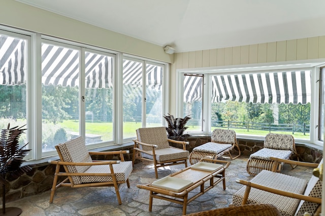 325 Old Mountain Rd, Farmington, CT 06032 - sunroom with healthy amount of natural light and stone finish floors