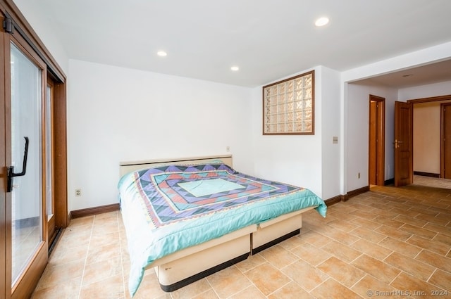 bedroom with a closet