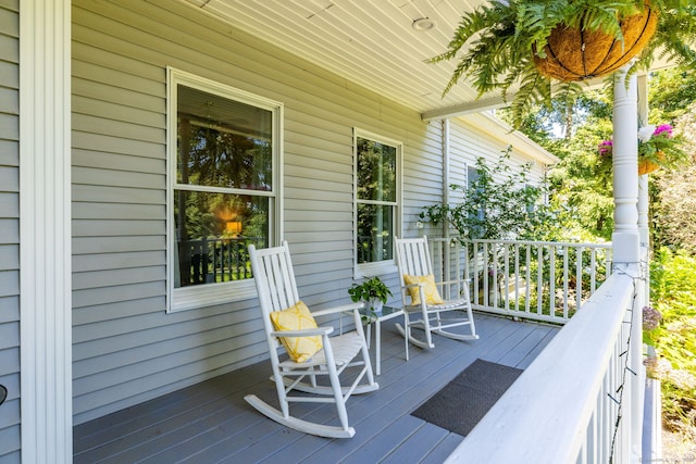 view of wooden terrace