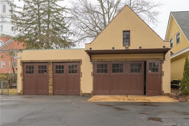 garage with central AC