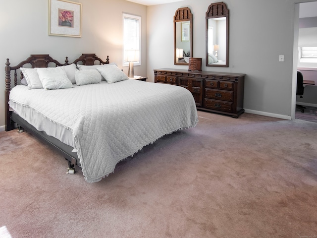 bedroom featuring carpet floors