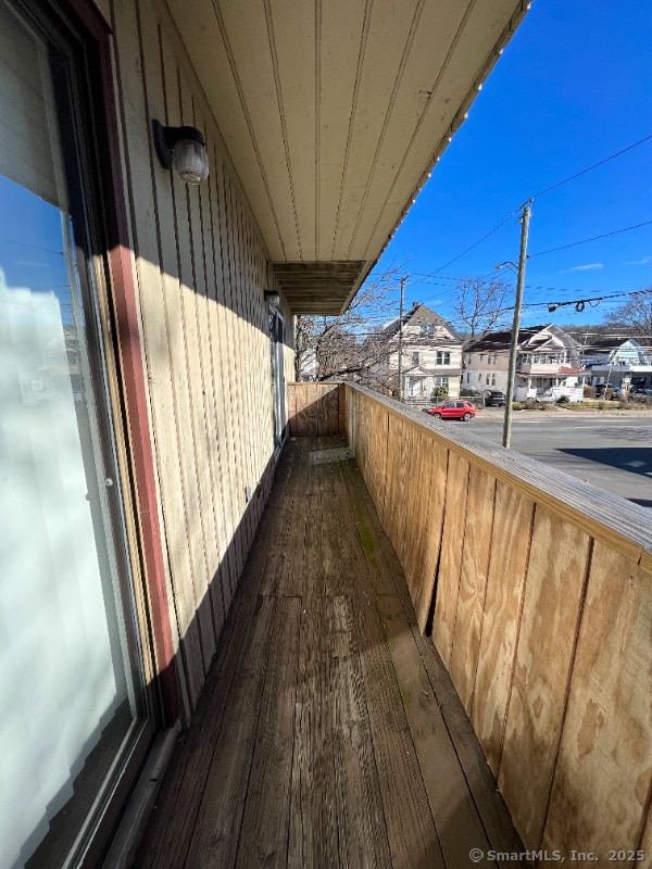 balcony featuring a residential view