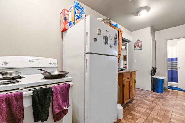 kitchen with white appliances