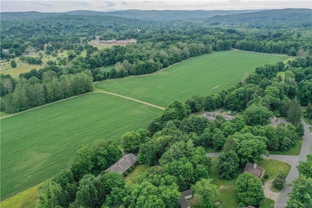 drone / aerial view featuring a rural view