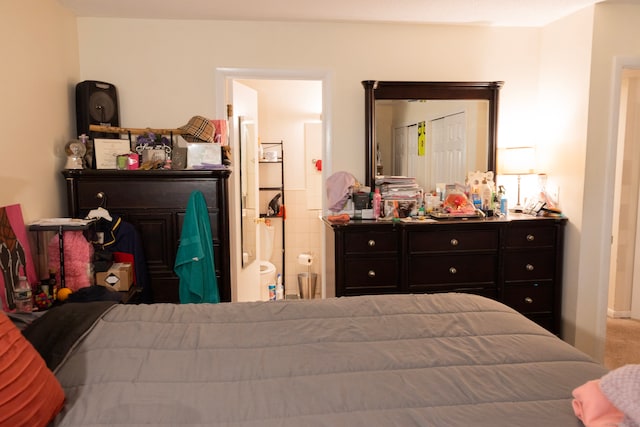 bedroom featuring ensuite bathroom